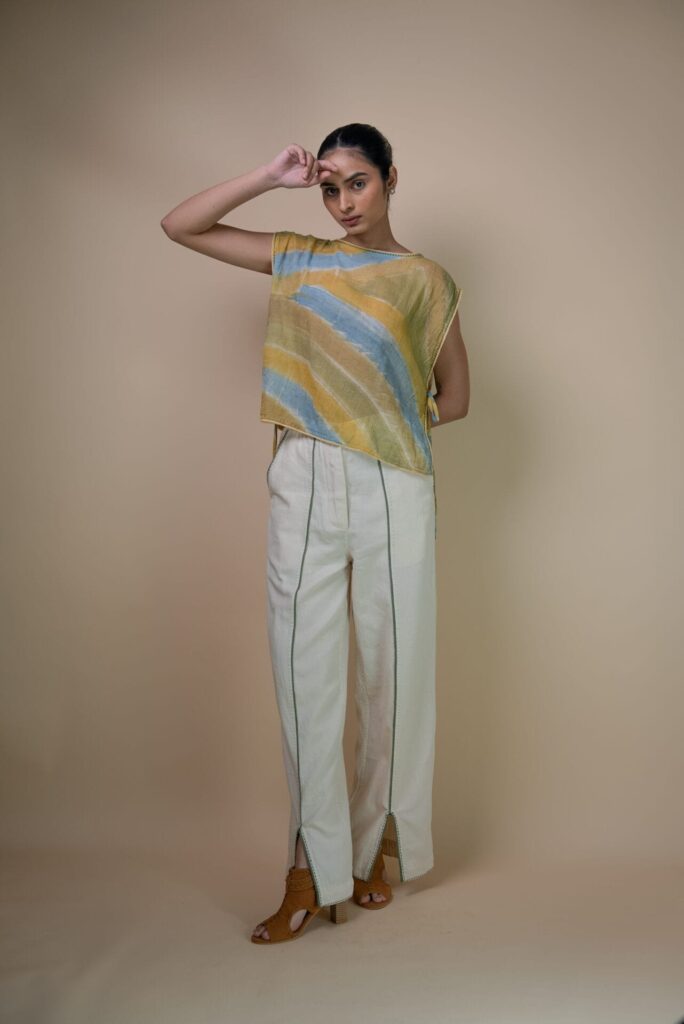 Meadows Handpainted Cropped Bib