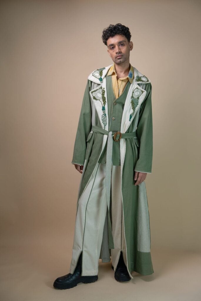 Meadows Unisex Colour Blocked Trenc