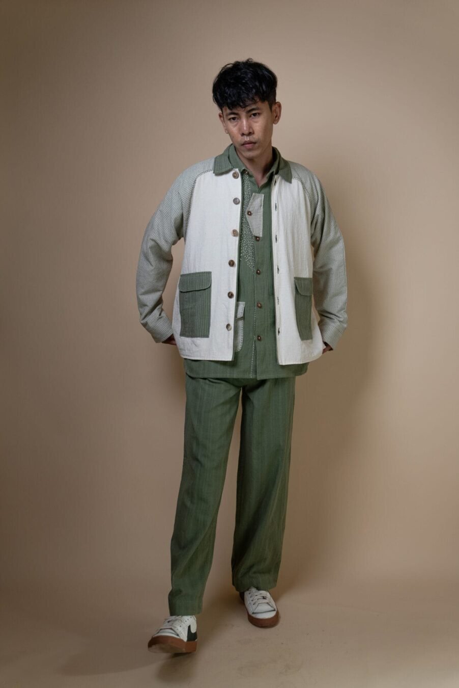 Meadows Unisex Colour Blocked Shirt