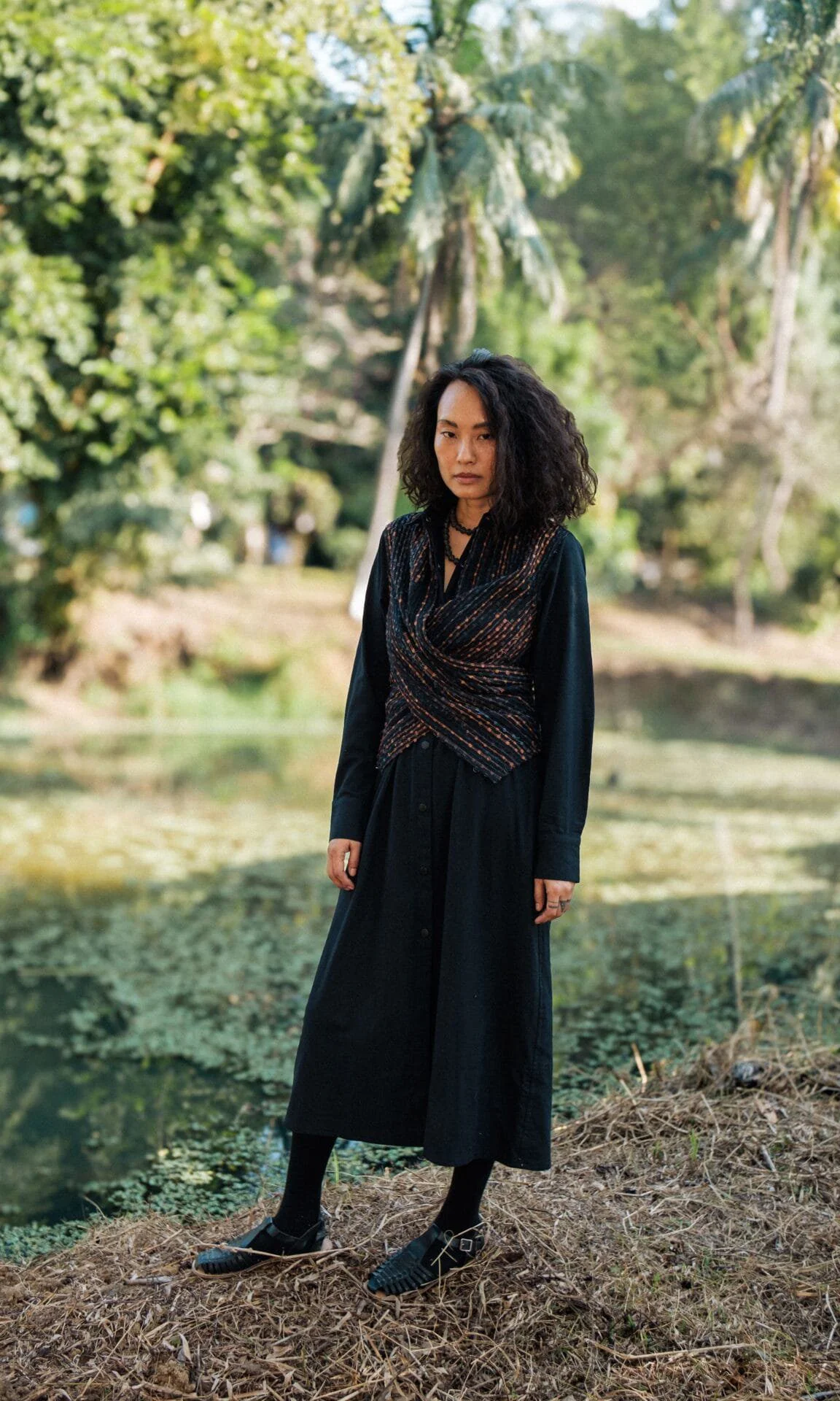 Handwoven Seattle Wrap Long Dress -