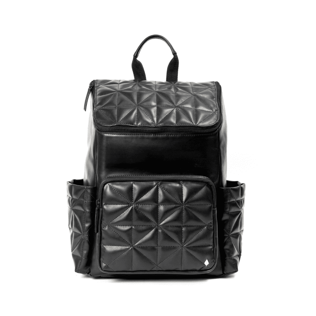 Black Noir Vegan Leather Bagpack