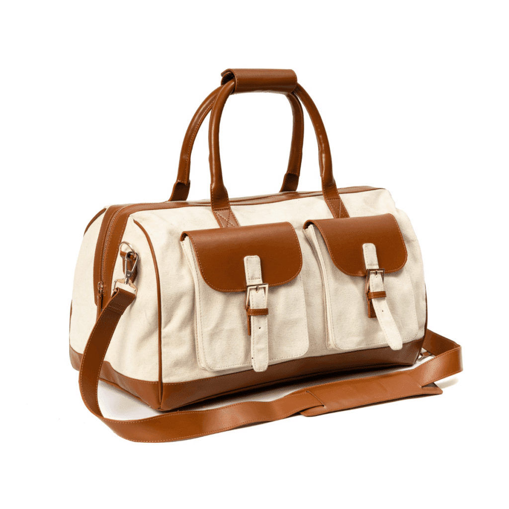 Ajax Vegan Leather Duffle Bag - Bei