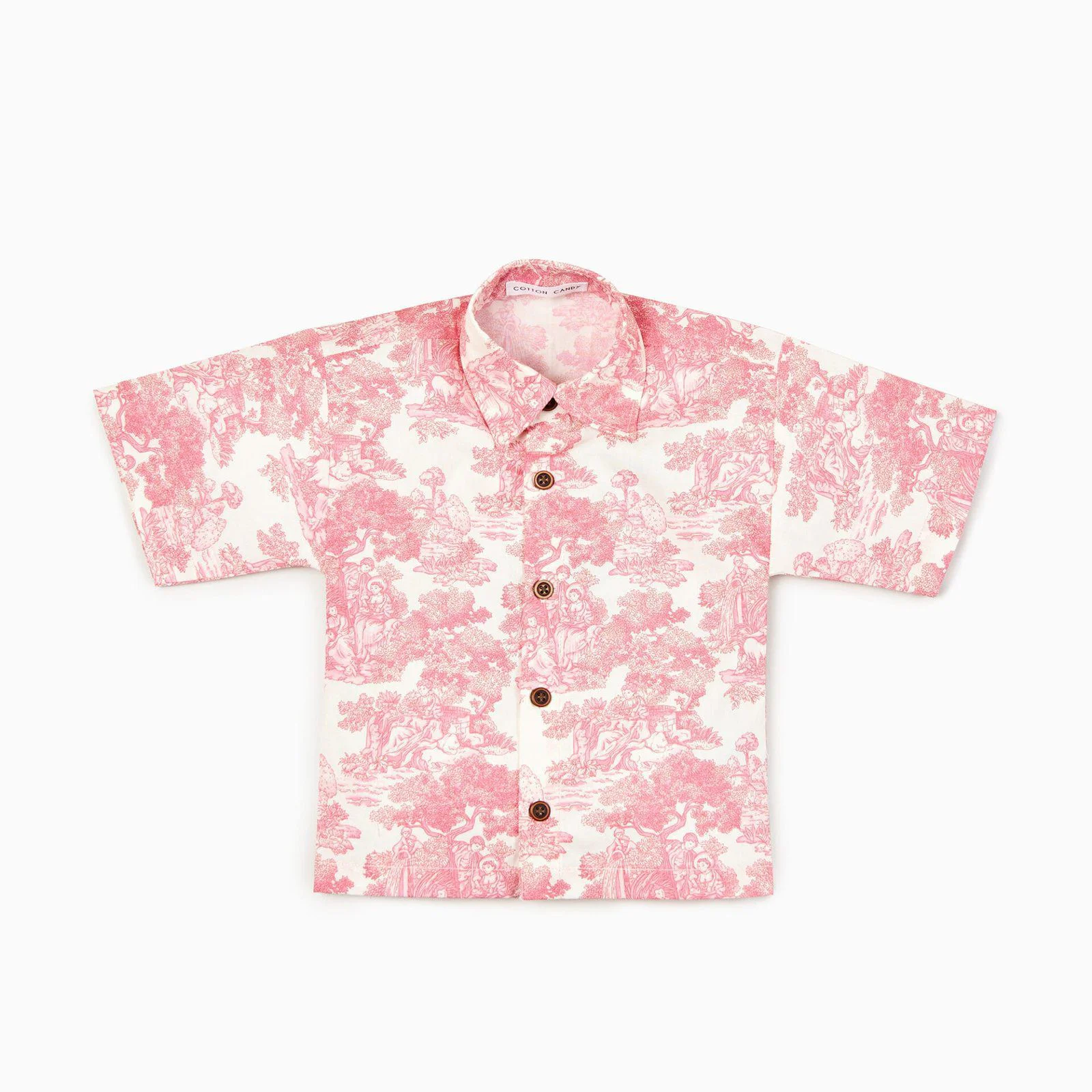 Country Toile Shirt in Red