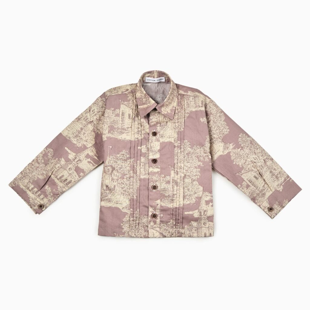 French Castle Vintage Toile Pintuck