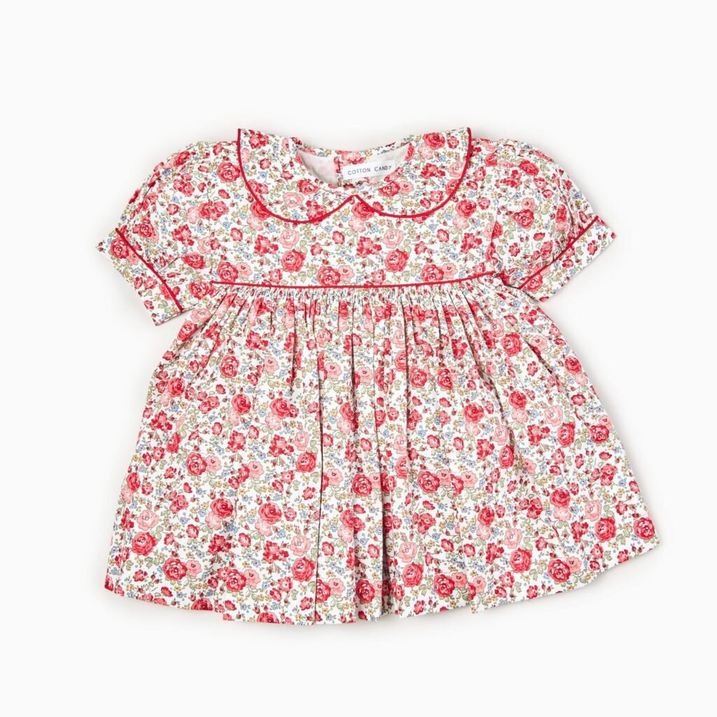 Ditsy Red Roses Dress
