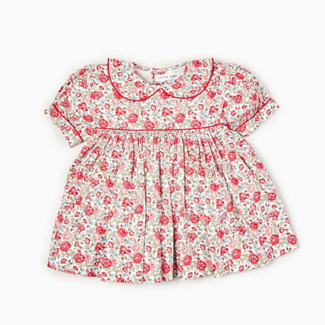 Ditsy Red Roses Dress
