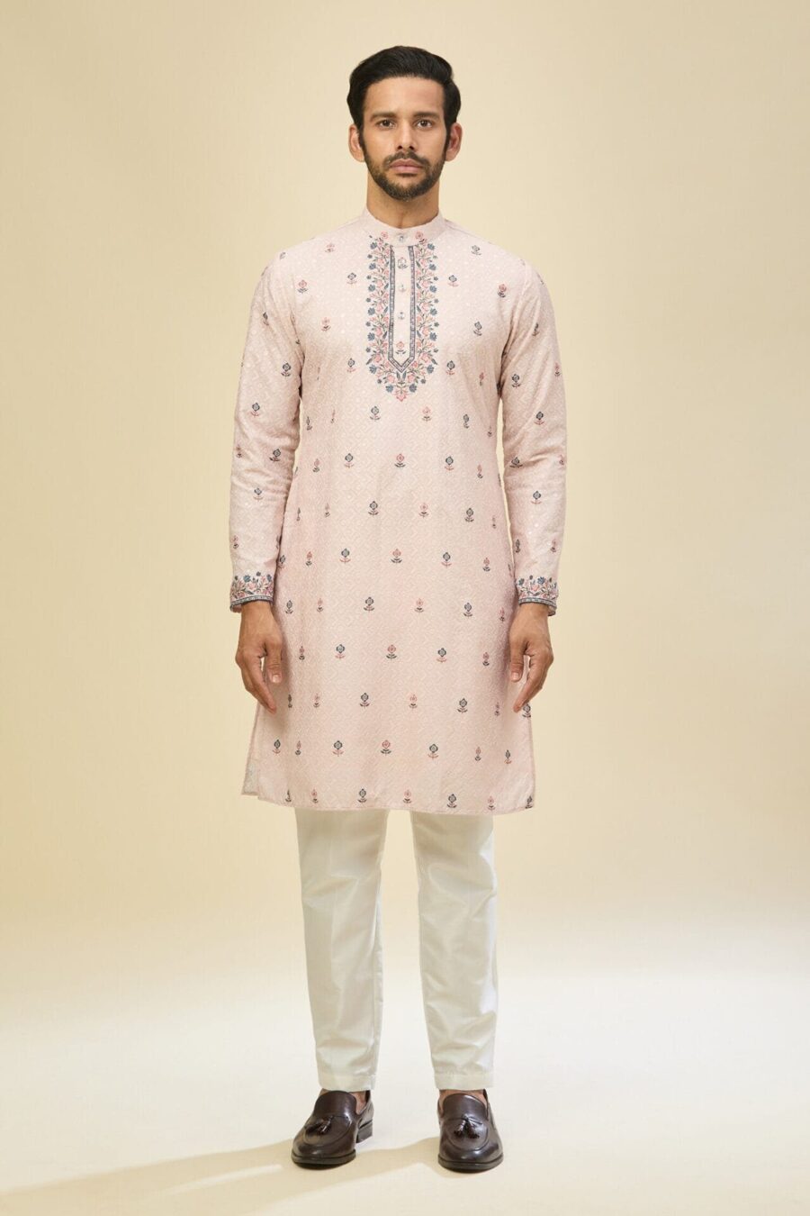 Pink Printed Kurta Set