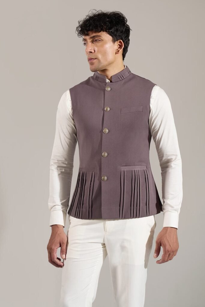 Grey Pinktuck Jacket