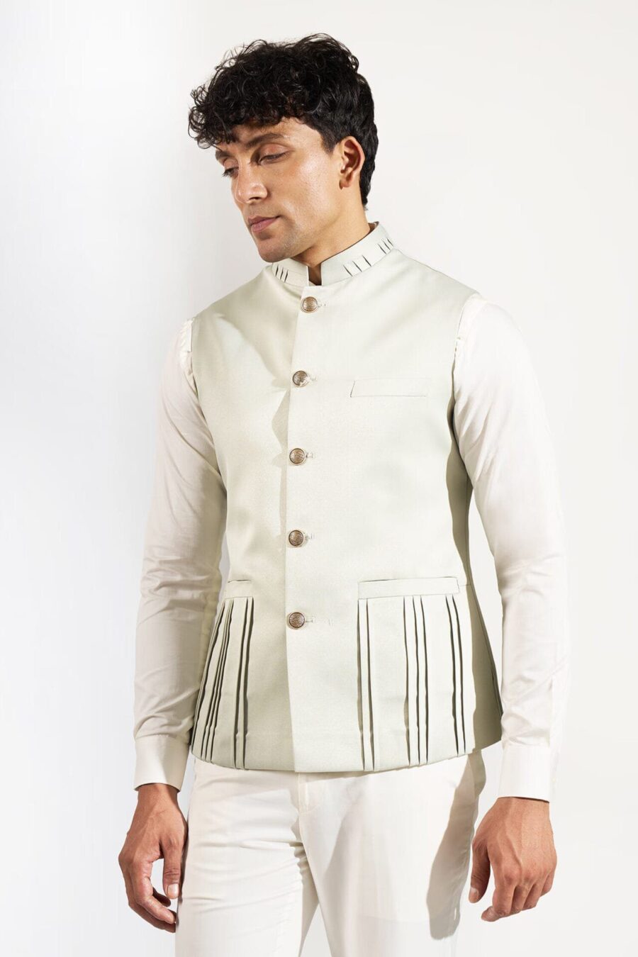 Pista Green Pinktuck Jacket