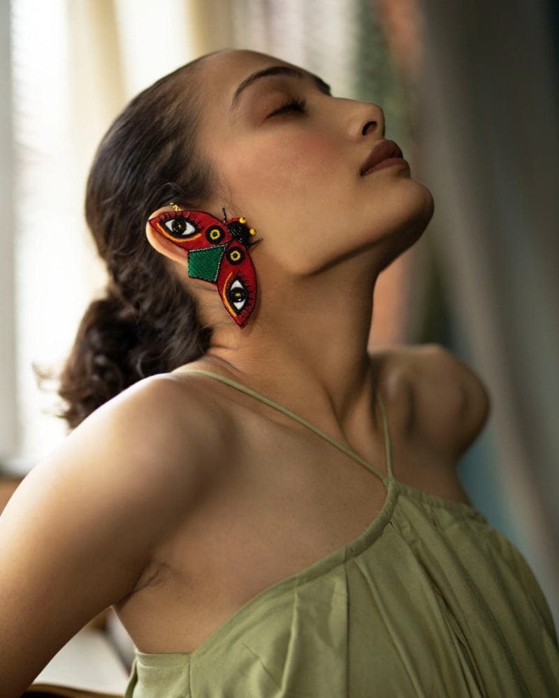 What The Bug!! Handmade ladybug ear