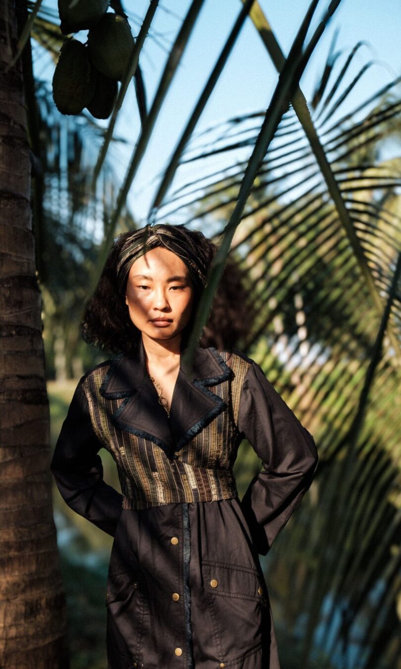 Upcycled Copenhagen Trench - Black