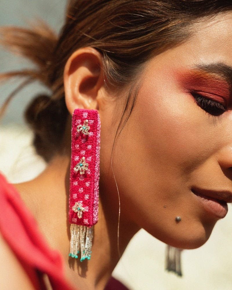 Ahia! Handmade 3D statement earring