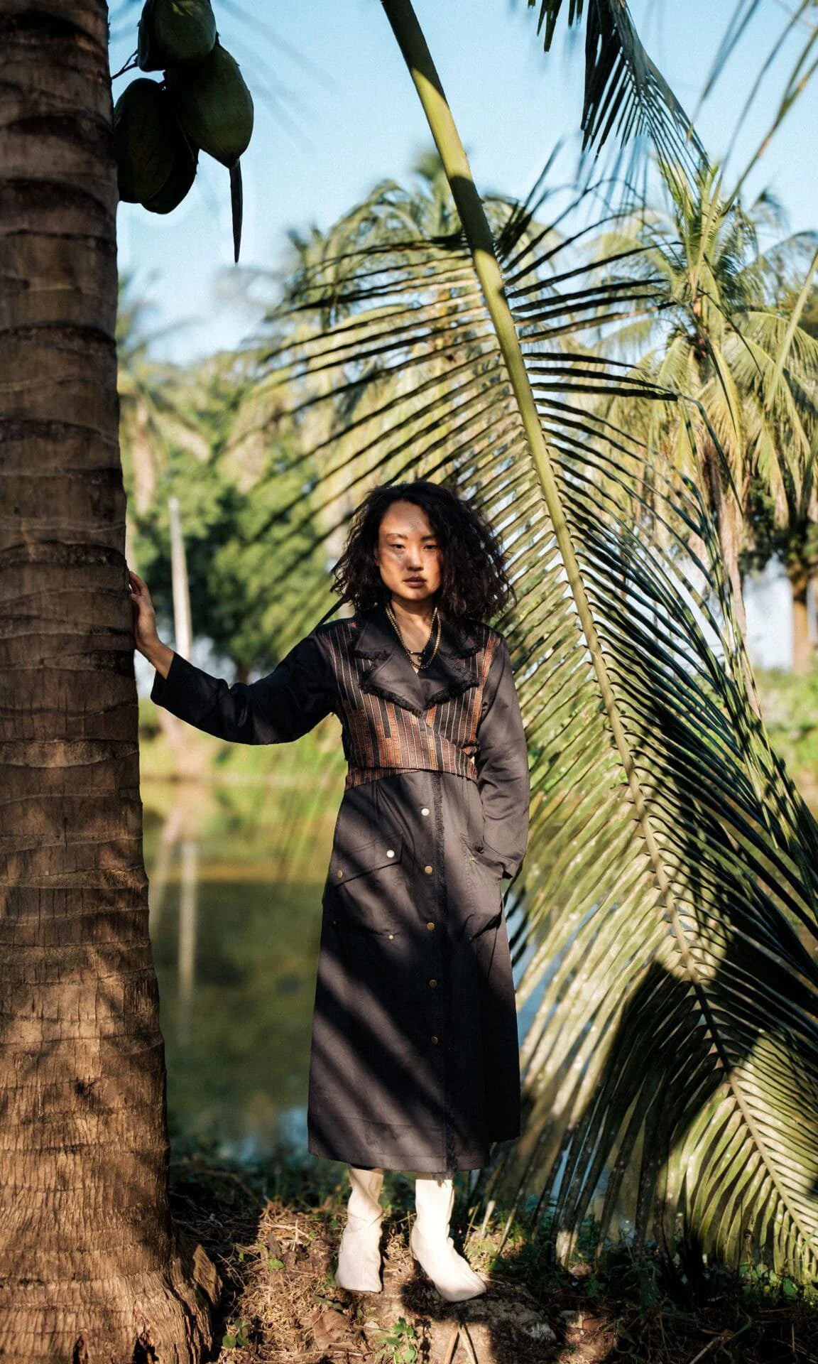 Upcycled Copenhagen Trench - Black