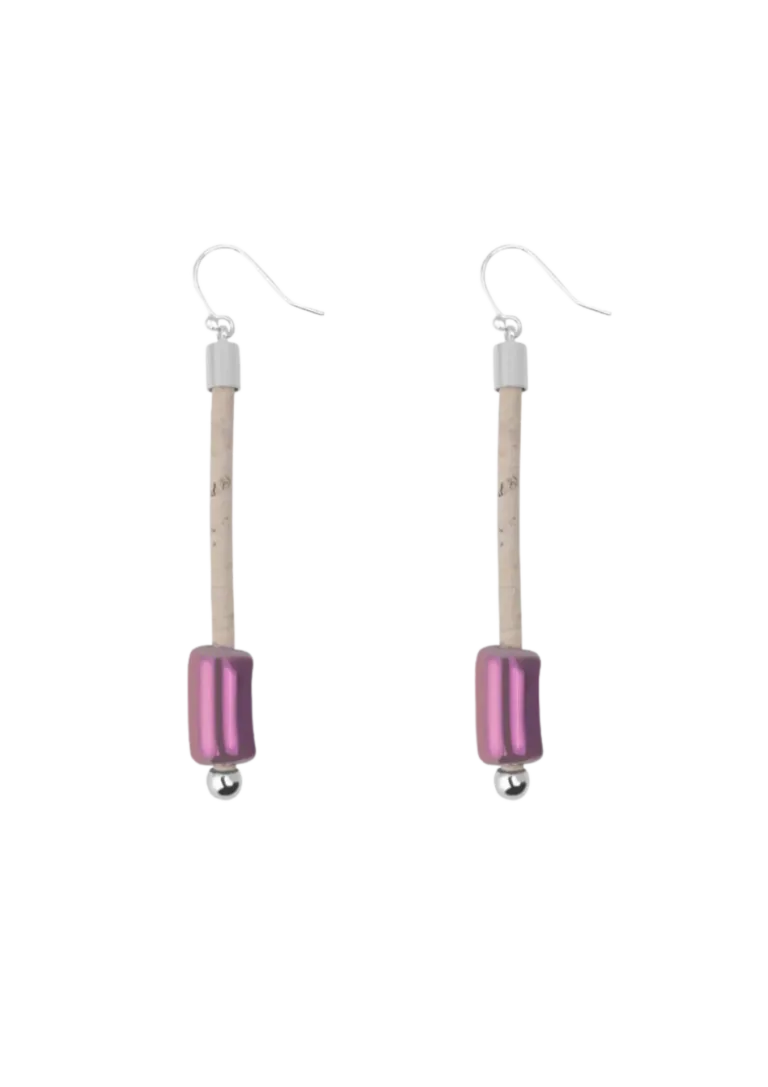 Verbena Ceramic Lilac Earring