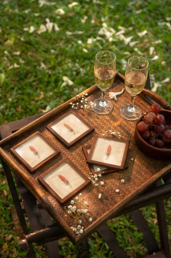 Nell Coasters - Set Of 2 Coasters w