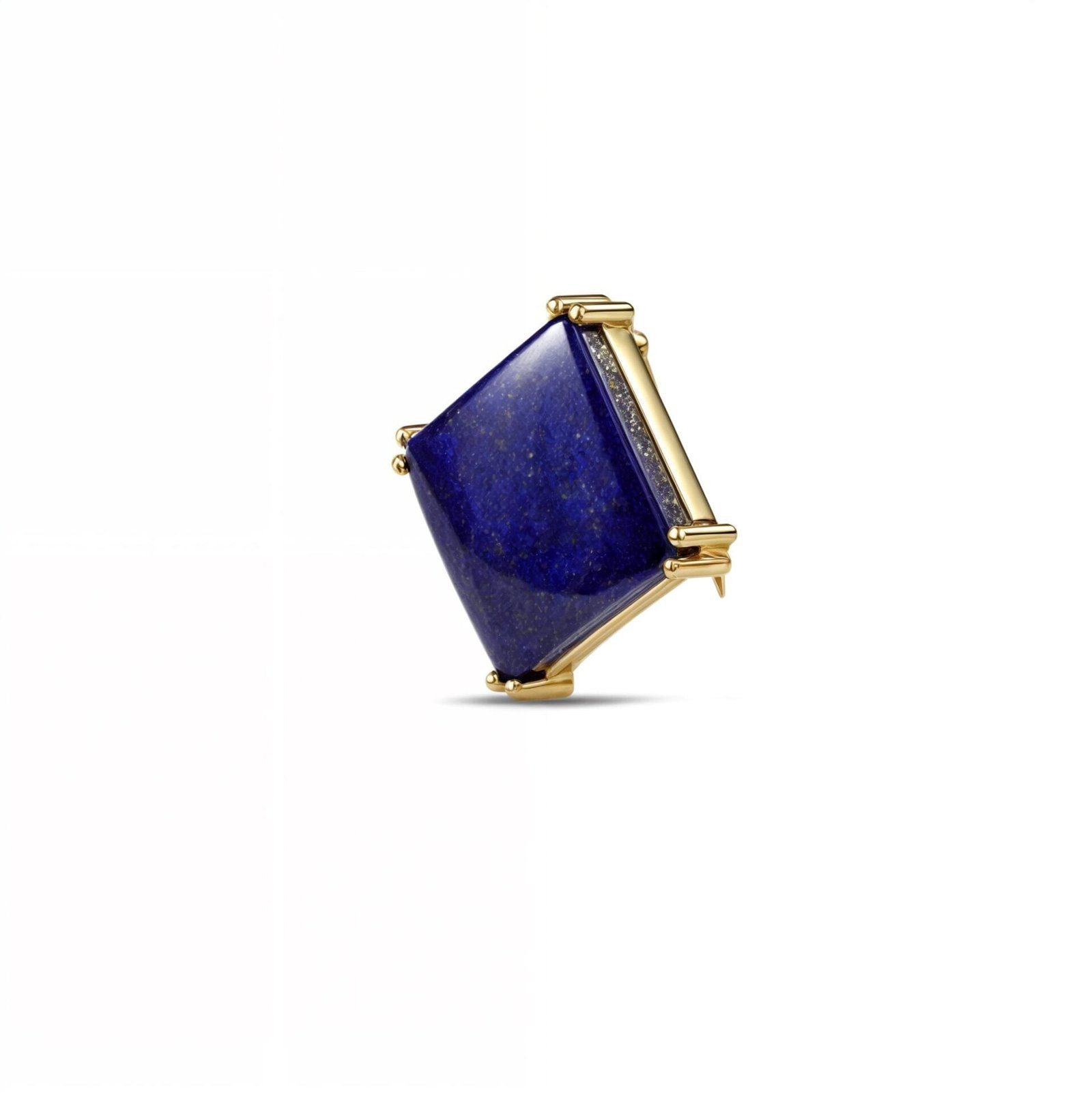 Midnight Blue Lapis Lazuli Gold Bro