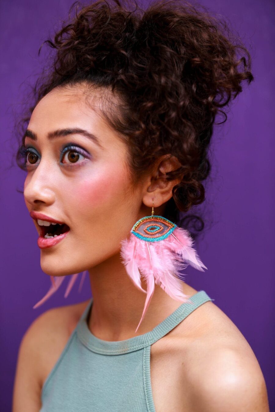 Bubble Gum handmade quirky earrings