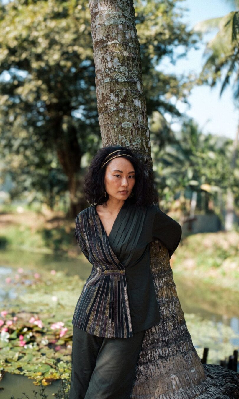 Upcycled Florence Top - Green