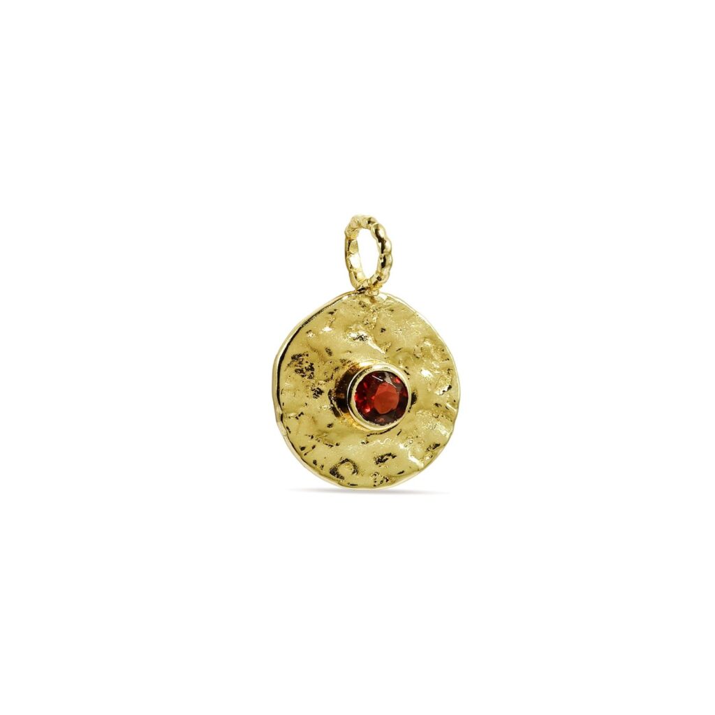 Solar Garnet Charm