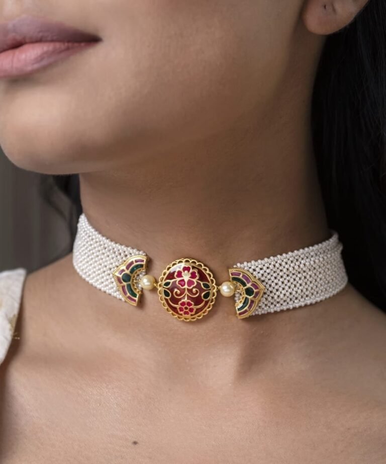 Phulkari Meher Choker Necklace