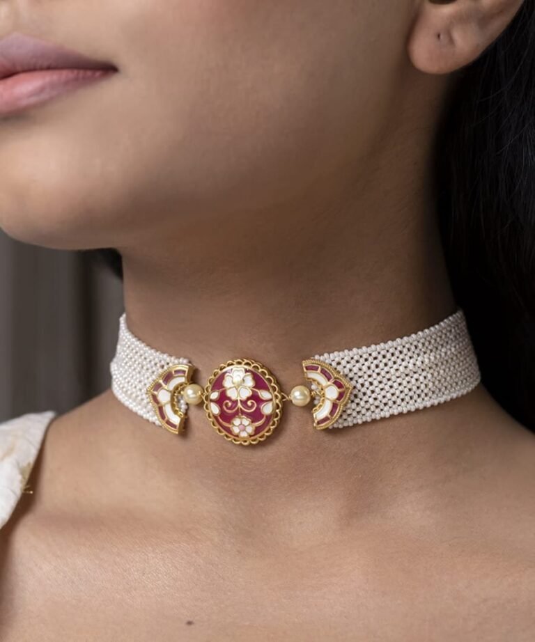 Gulaabi Meher Choker Necklace