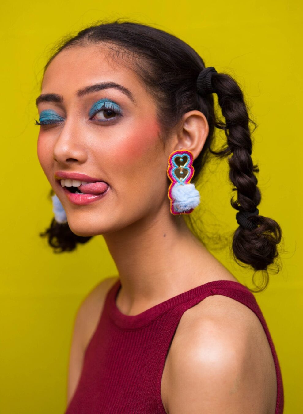 Candy Cane handmade quirky earrings