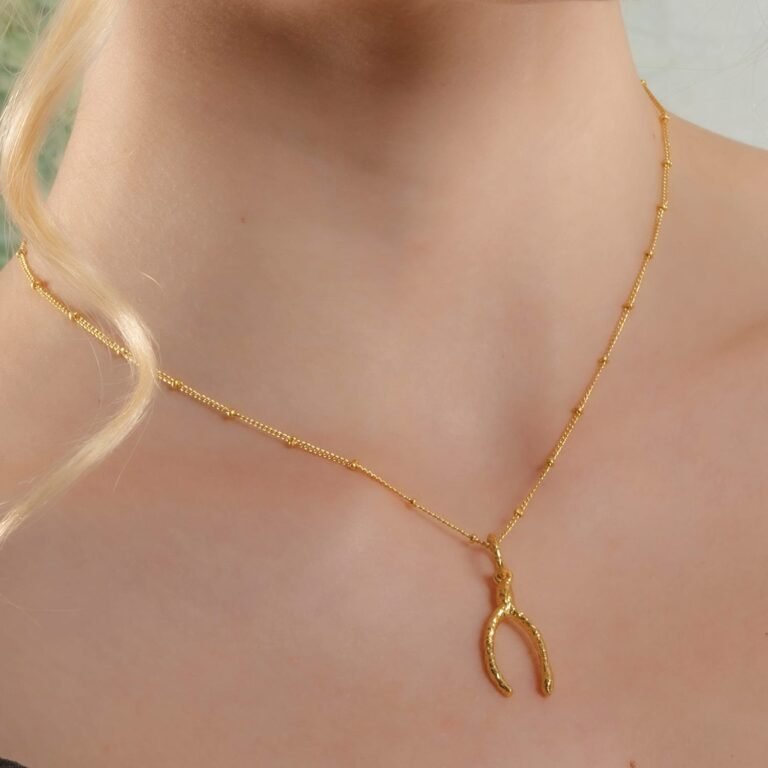 Scraggy Wishbone Luck Necklace