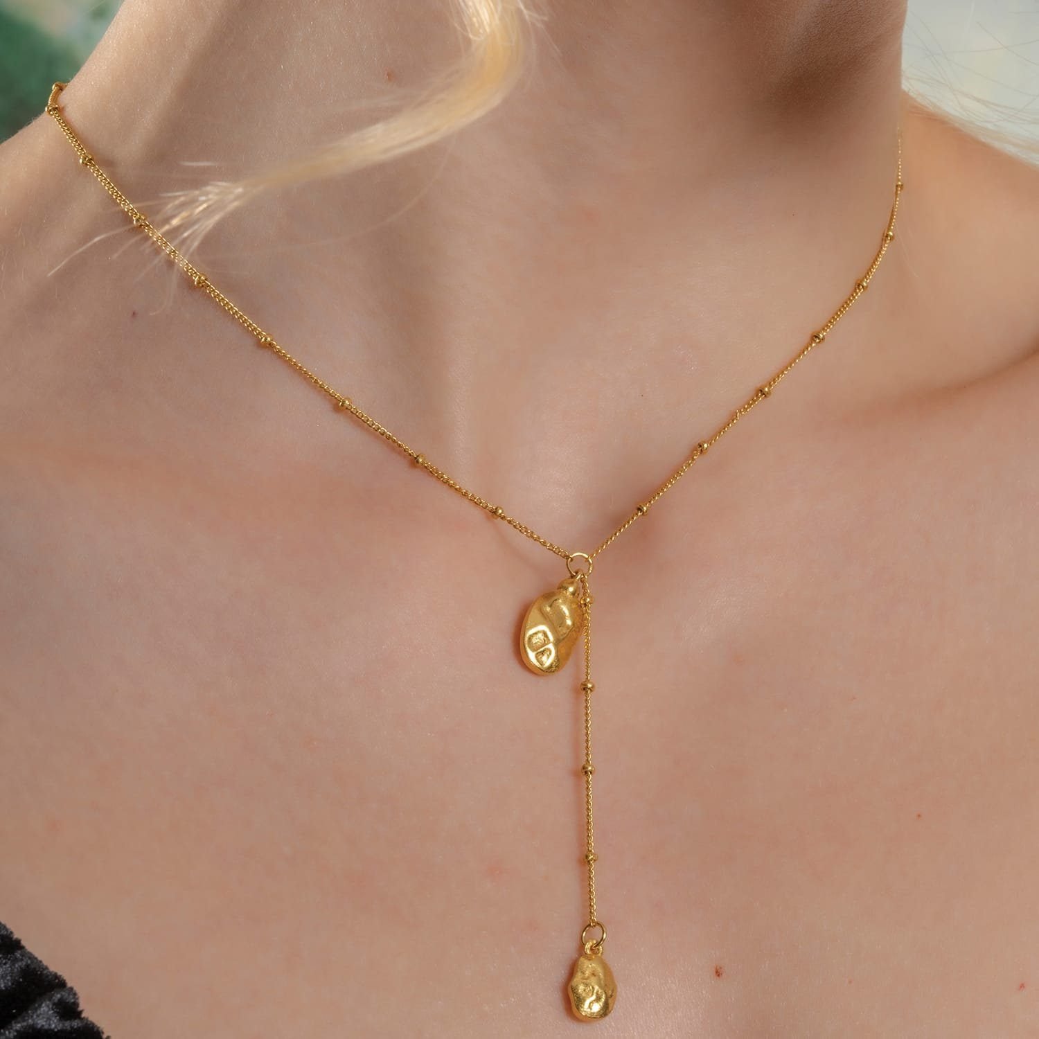 Liquid Gold Ore Necklace for Women