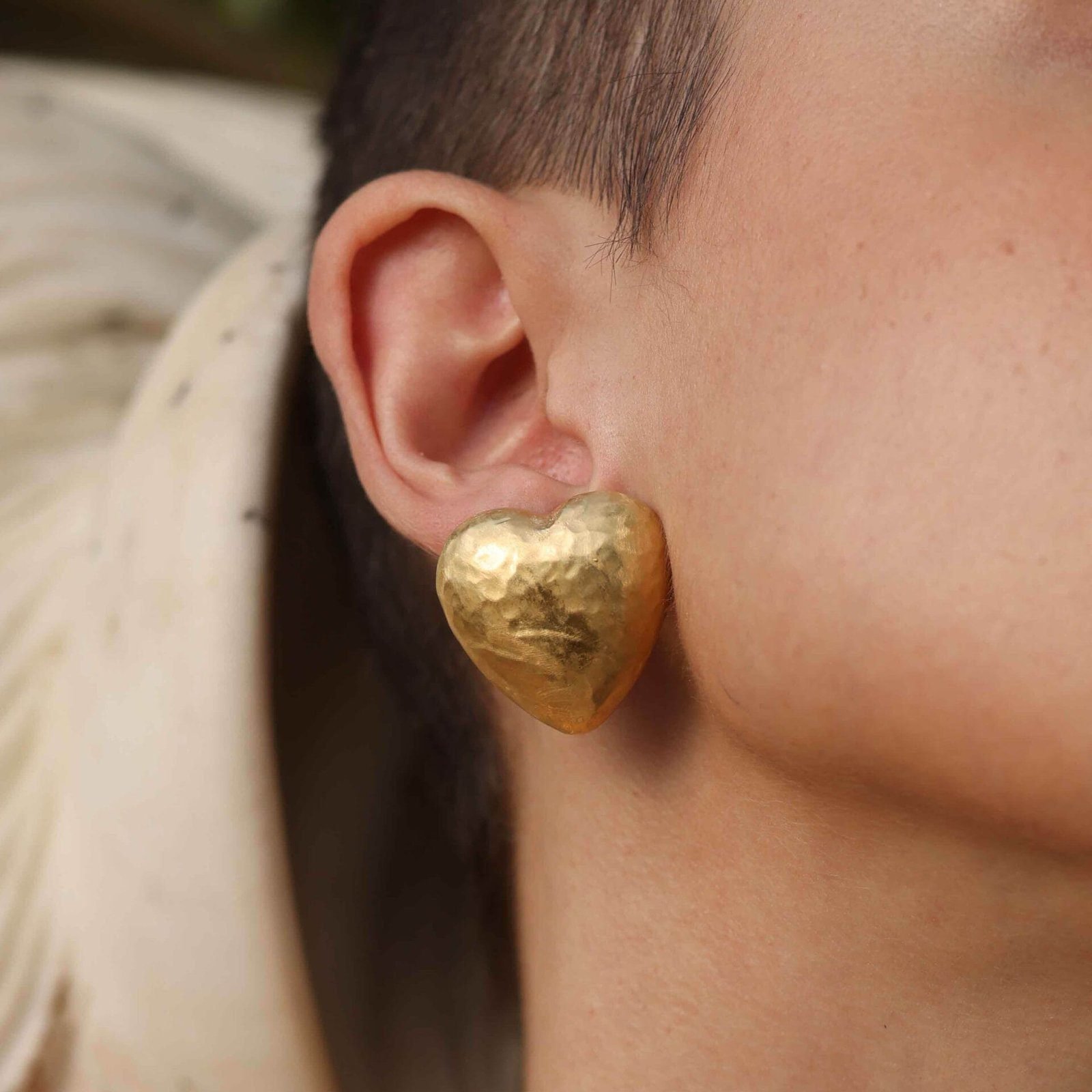 Romantic Heart Pattern Stud Earring