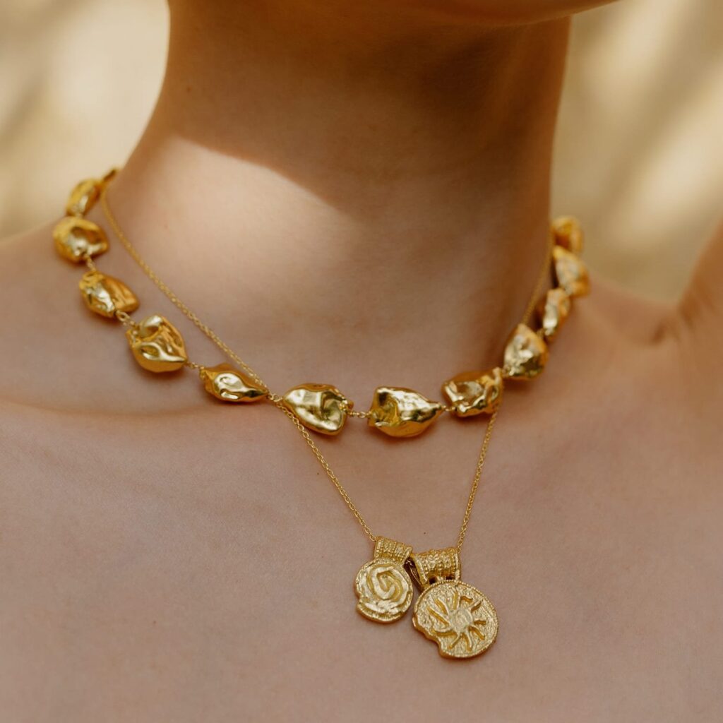 Asymmetrical Nugget Necklace