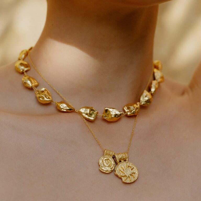 Asymmetrical Nugget Necklace