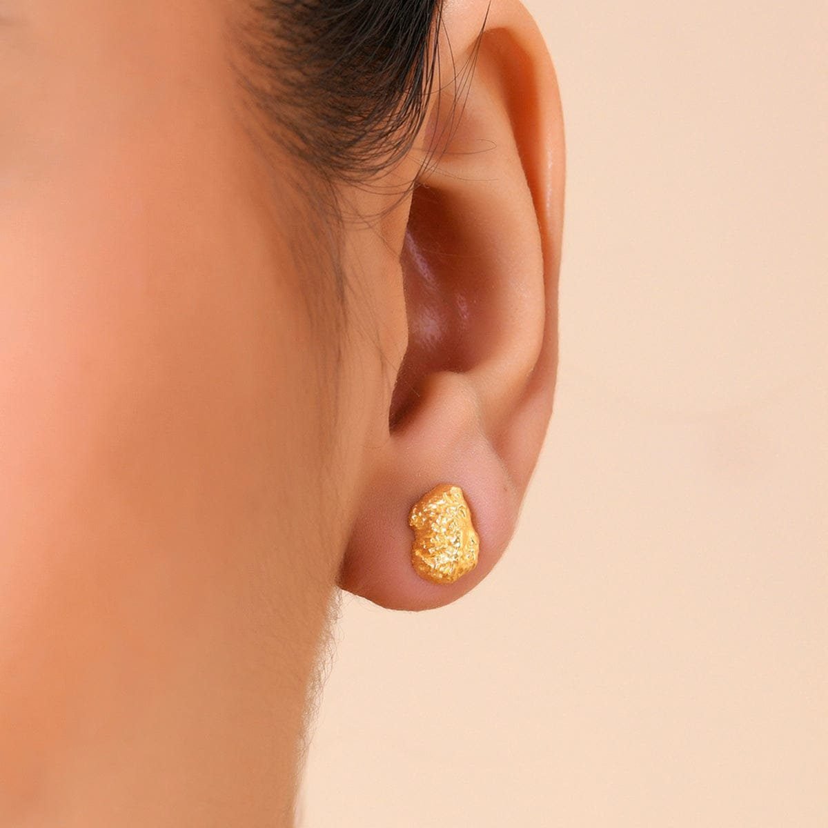 Cobblestone Stud Earrings for Women