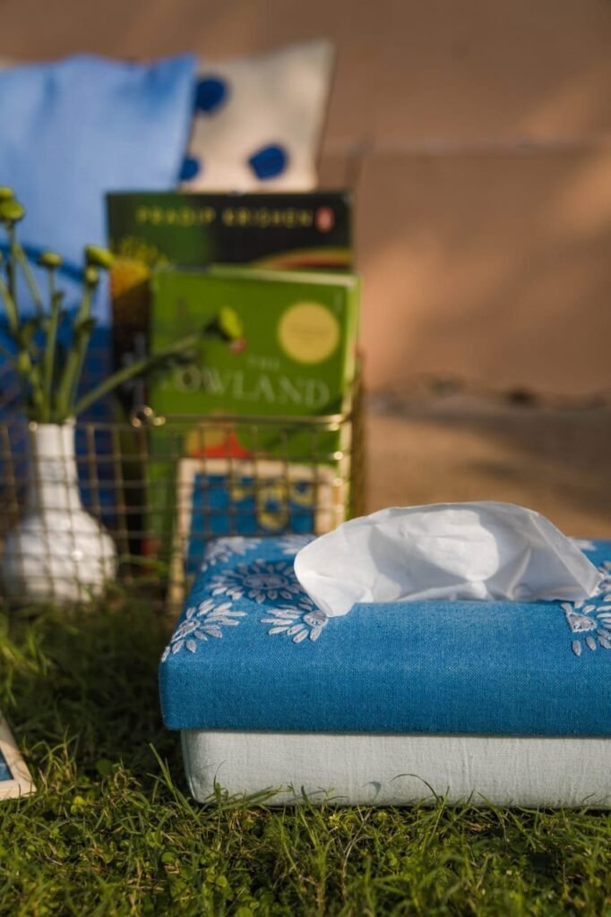 Joelle - Handwoven Tissue Box