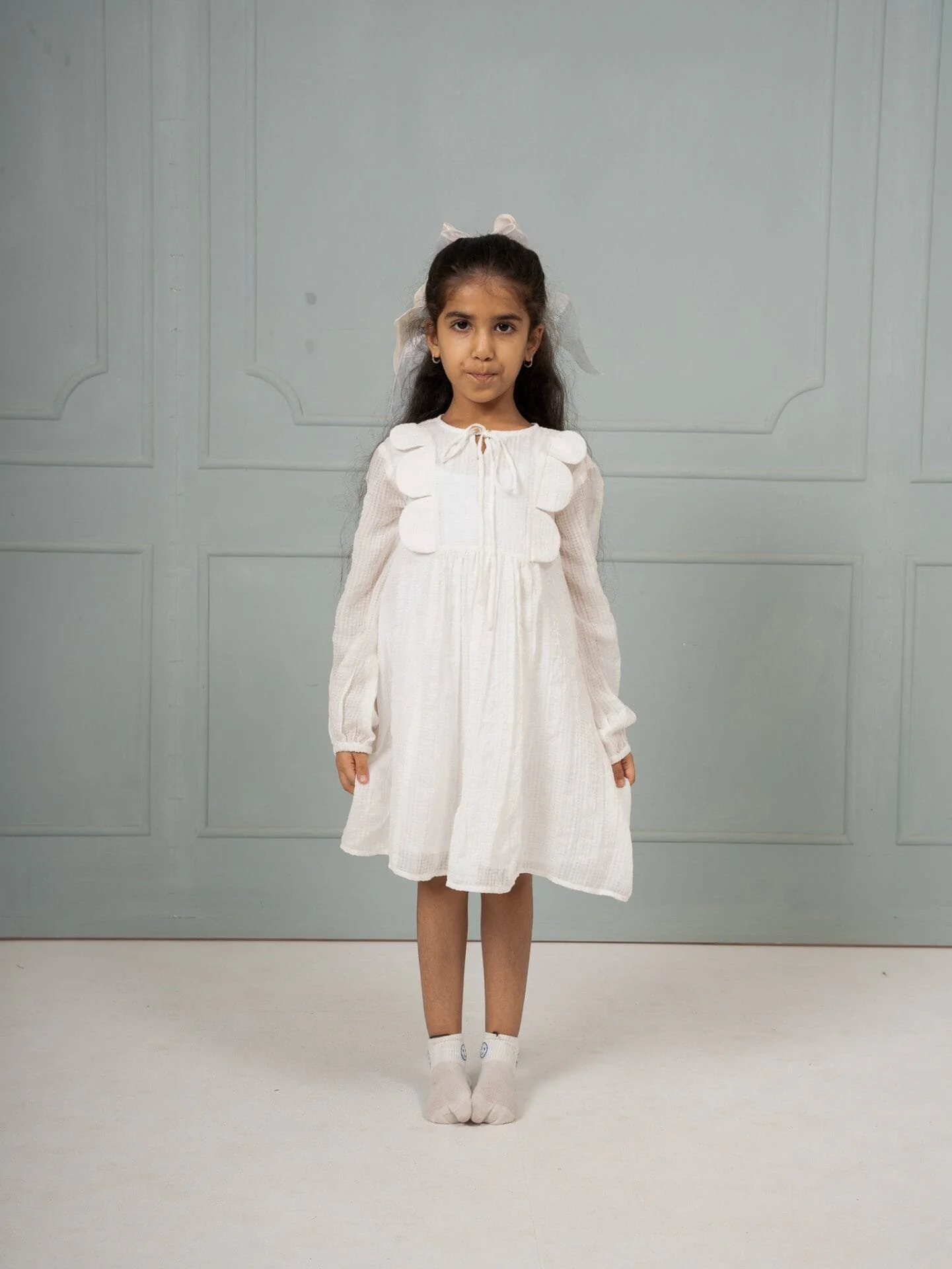 The Cream Check Picnic Dress