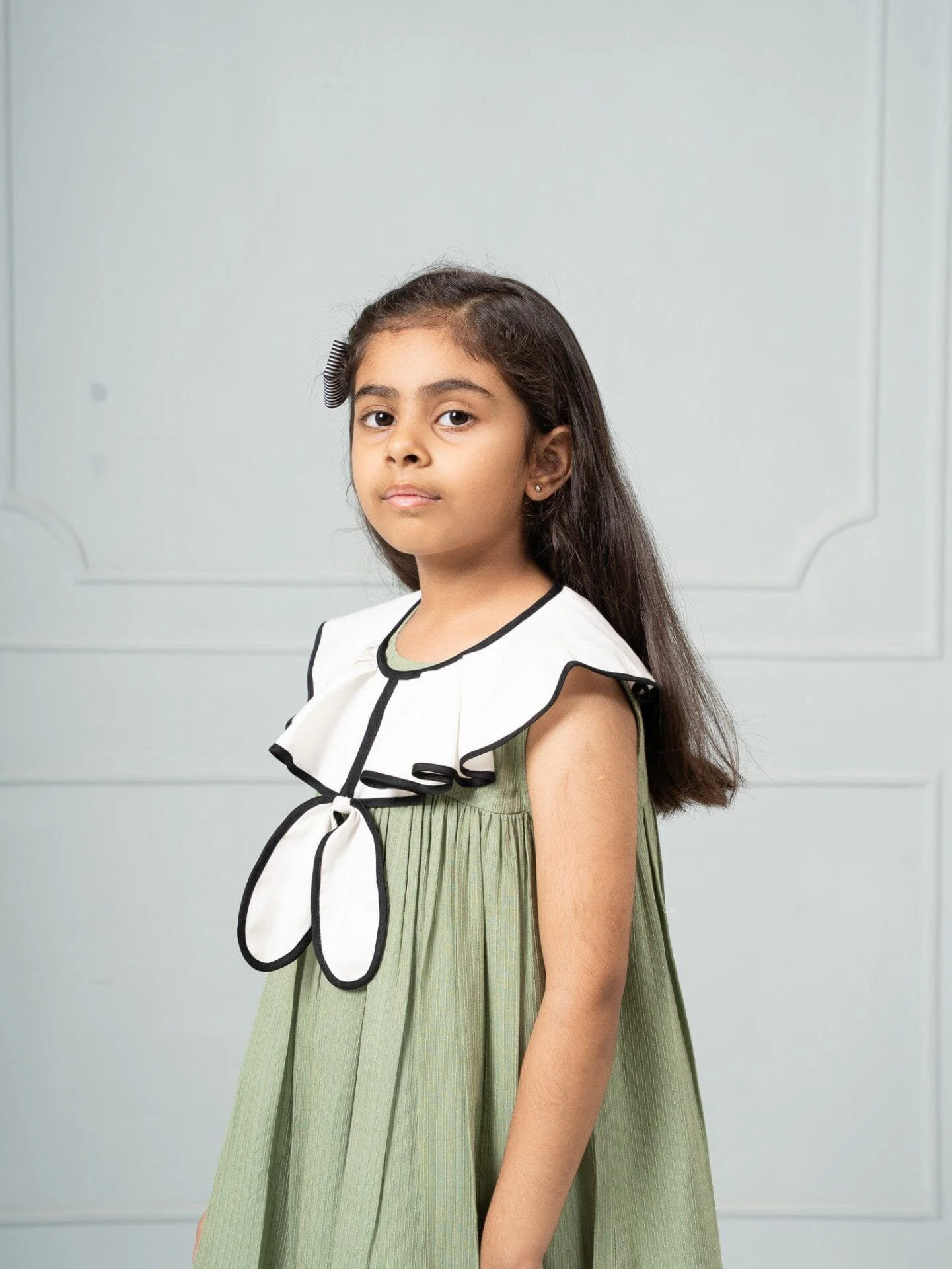 The Tracing Olive Dress