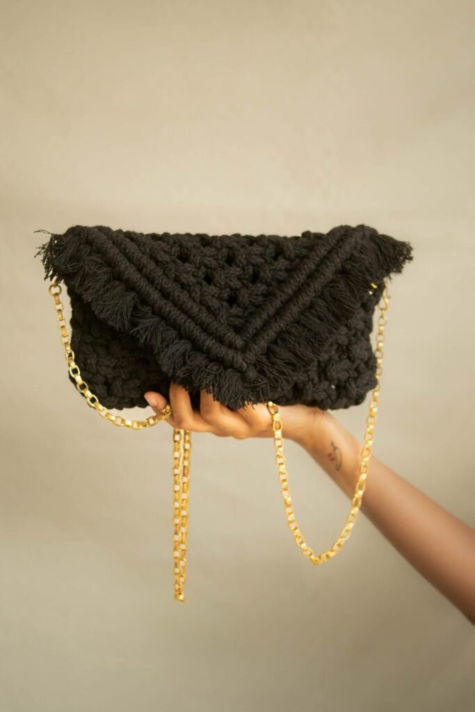 Classic Black Hobo Handbag