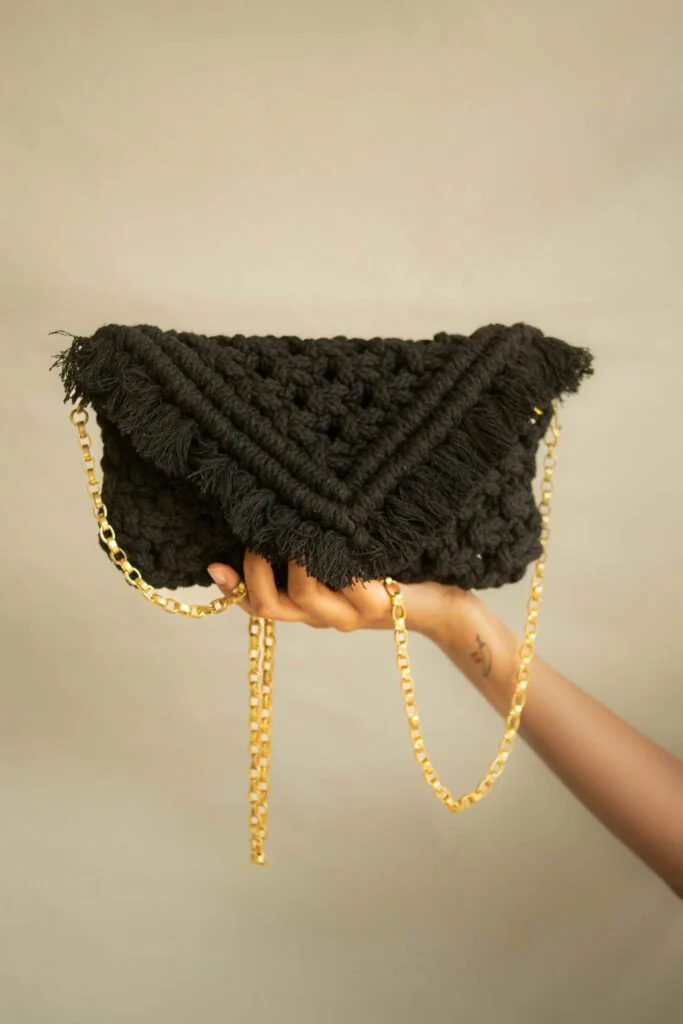 Classic Black Hobo Handbag