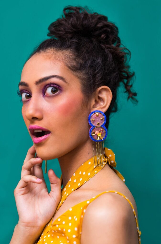 Marshmallow handmade quirky earring