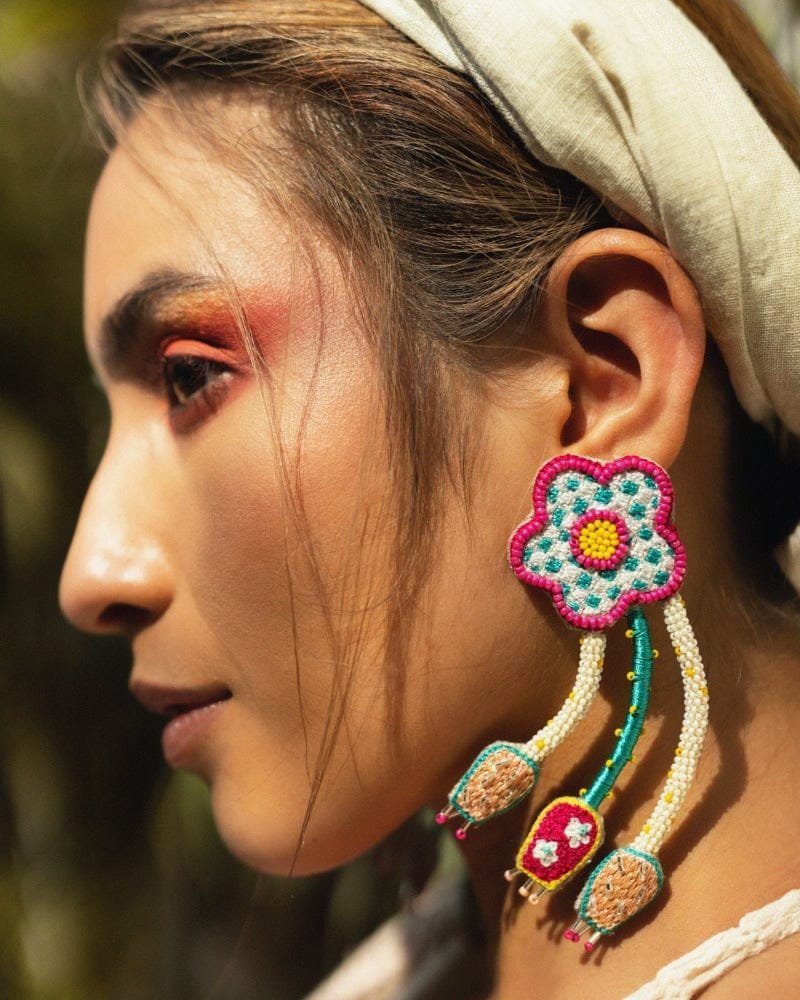 Accidenti! Handmade floral earrings