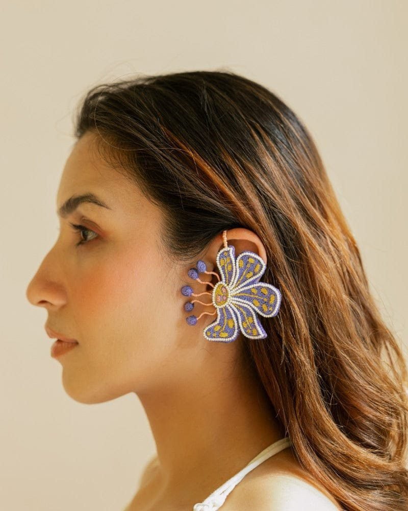 Matira handmade floral earcuffs