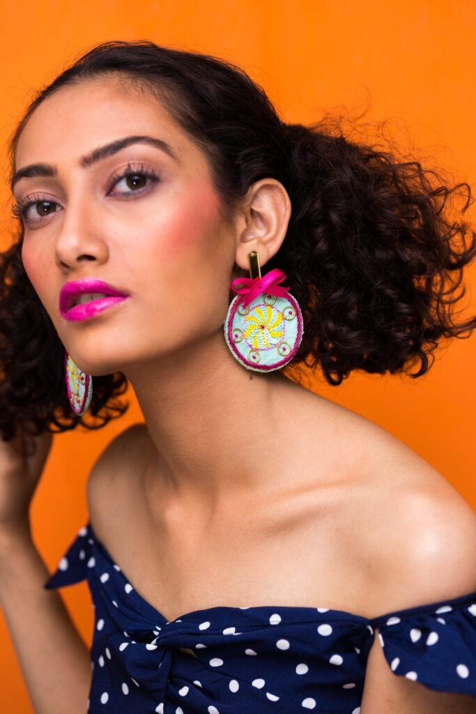 Lollipop handmade quirky earrings