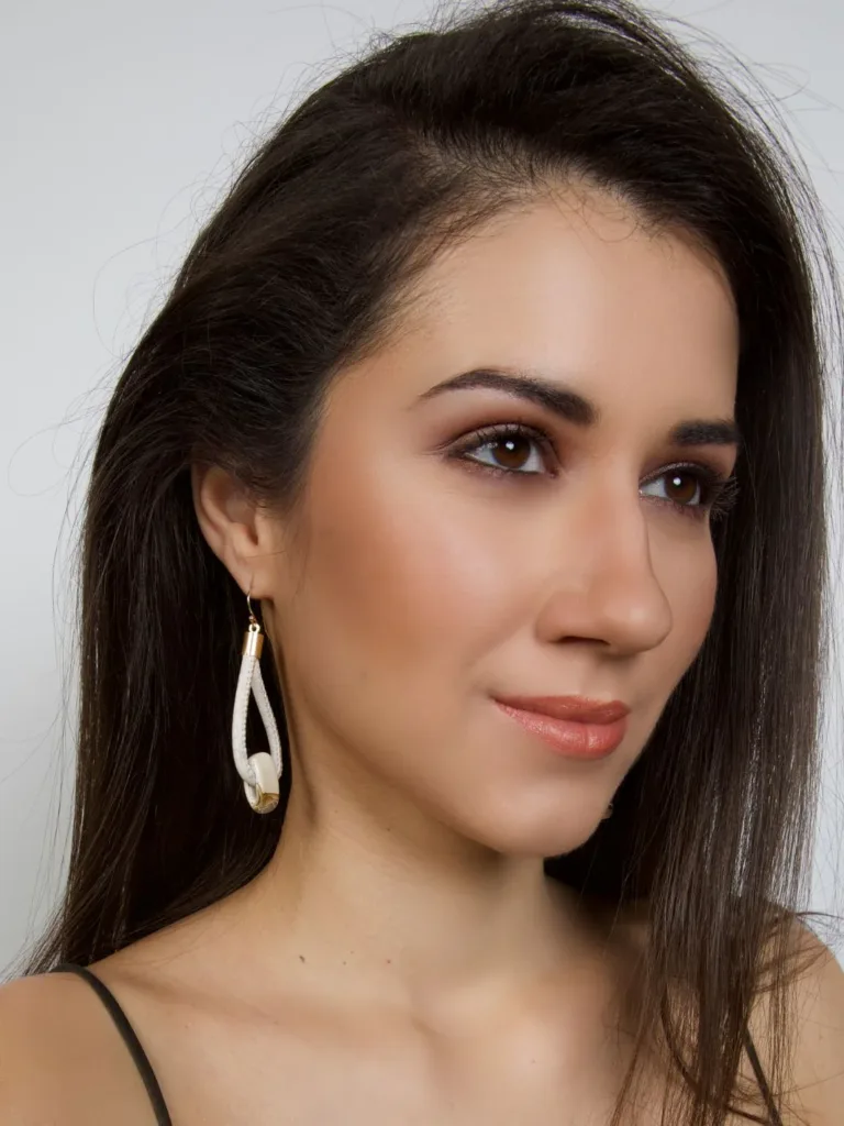 Iced Mountain Earrings in Cork
