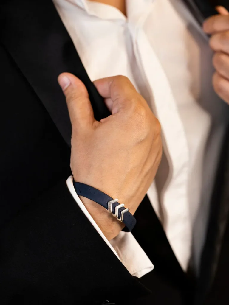 Rise Mens Bracelet in Navy Blue