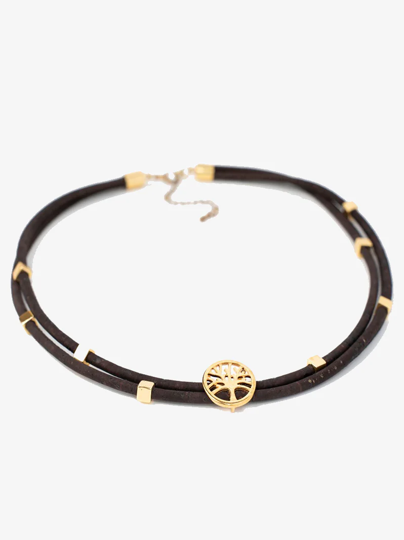 Tree of Life Cork Choker Necklace w