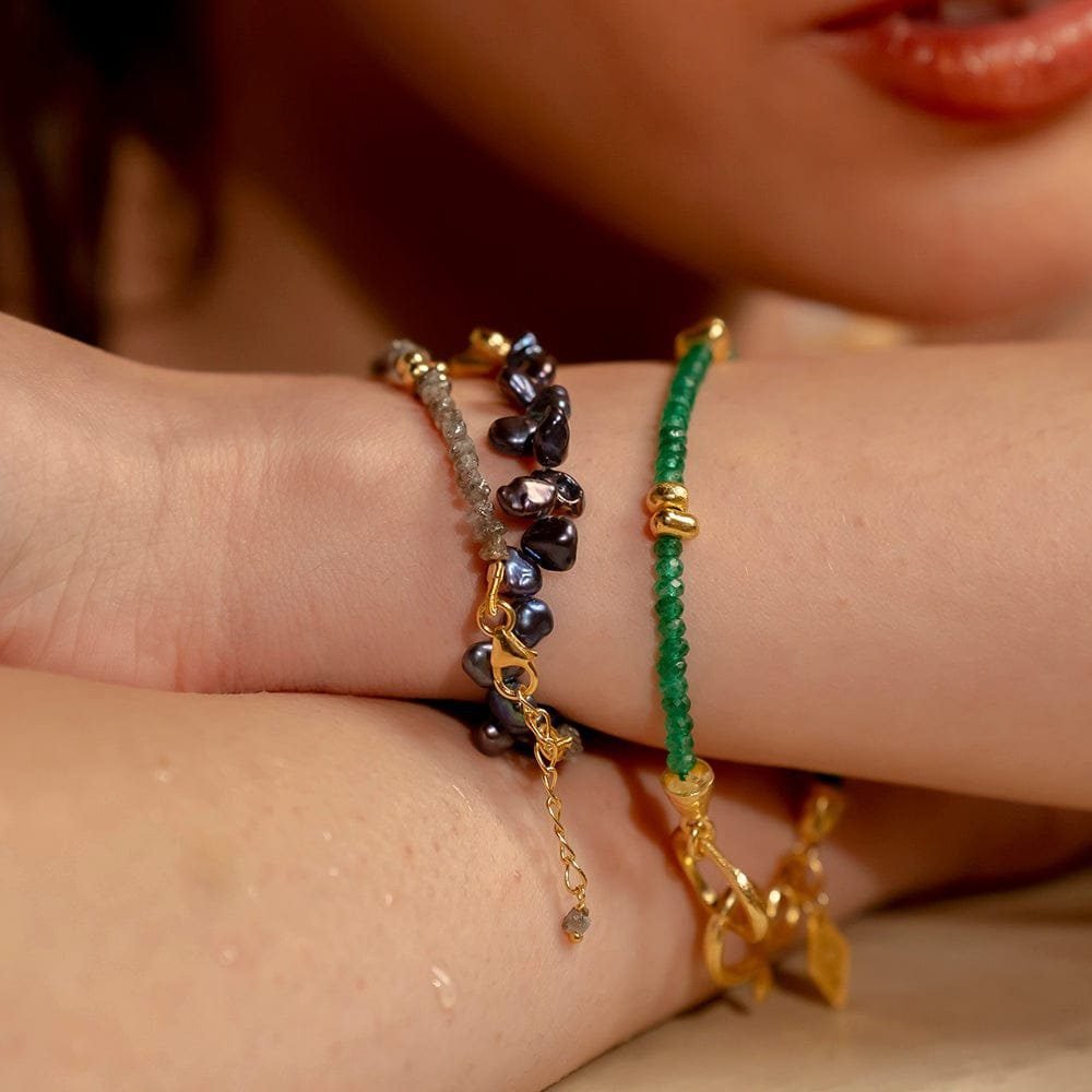 Black Pearl Bracelet for Women - 92