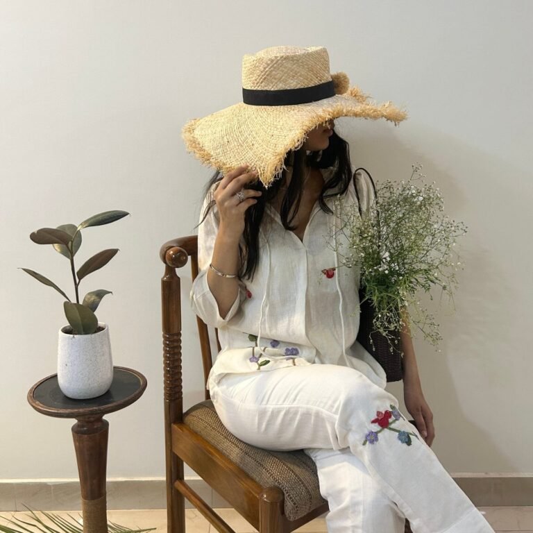 White Serene Top & Trouser Set