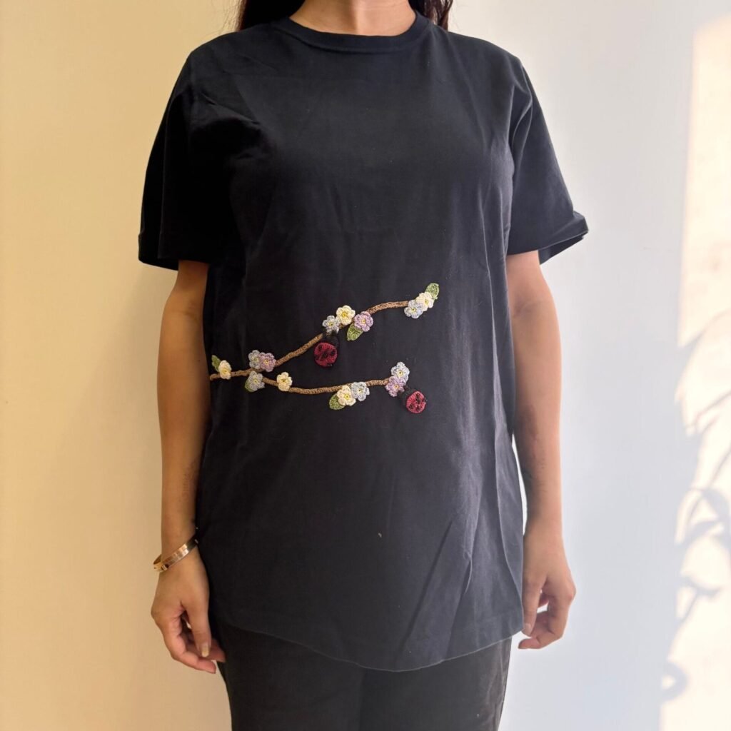 Indigo Serene Stitch T-Shirt