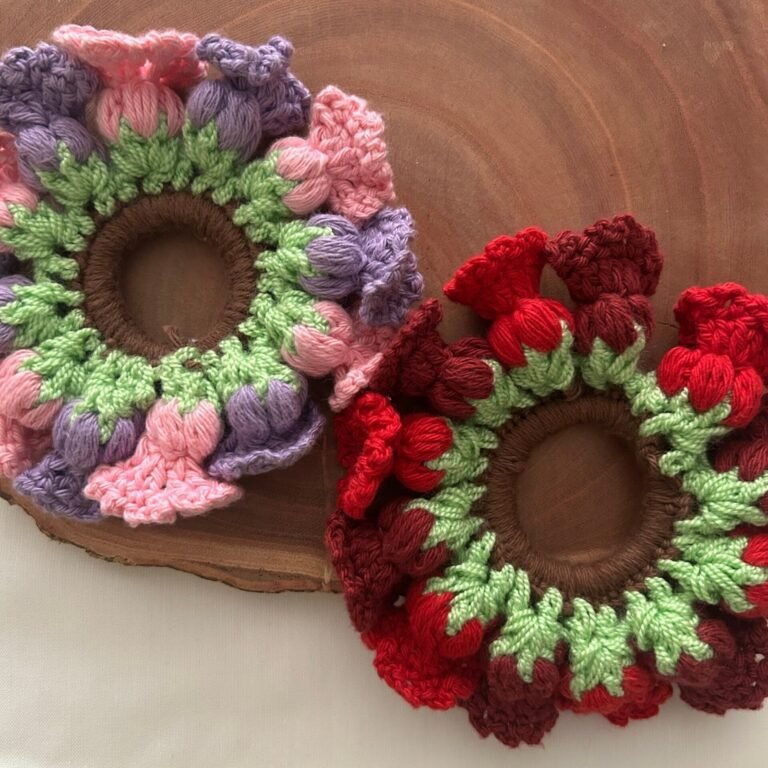 Tulip Pair Scrunchies