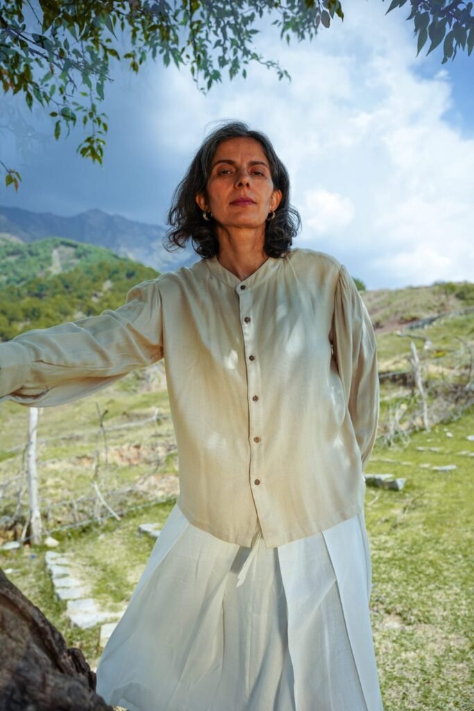 Lotus Silk Victorian Shirt