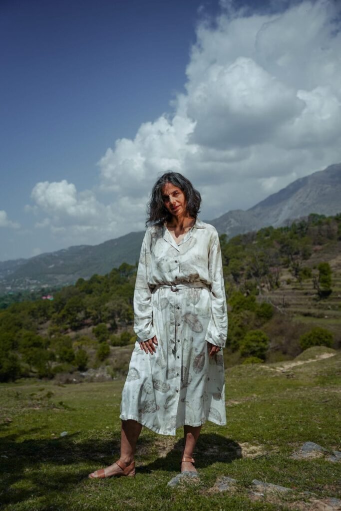 Lotus Silk Relaxed Dress